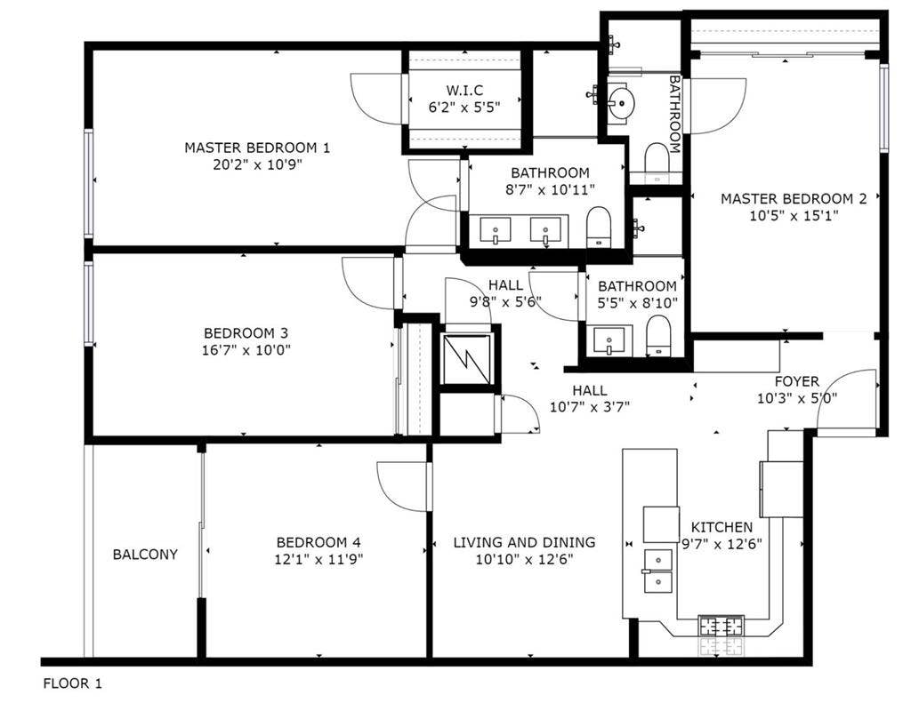 1 BR in Los Angeles