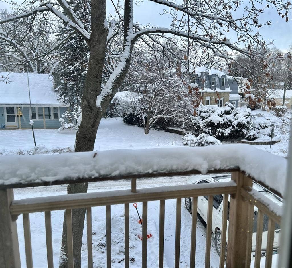 Large, walk-in closet, private deck
