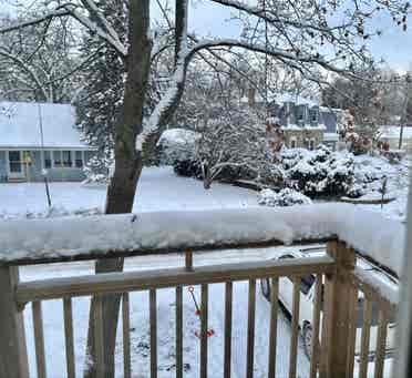 Large, walk-in closet, private deck