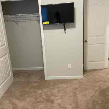 Queen size mattress bedroom/closet