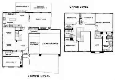 King Furn. Lg. Room, 2-Story House