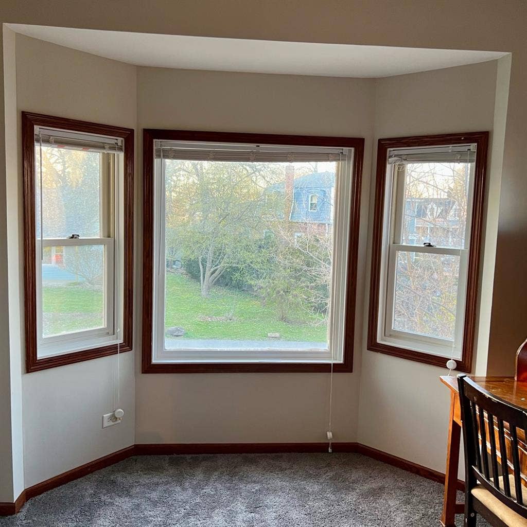 Large bedroom with walk-in closet