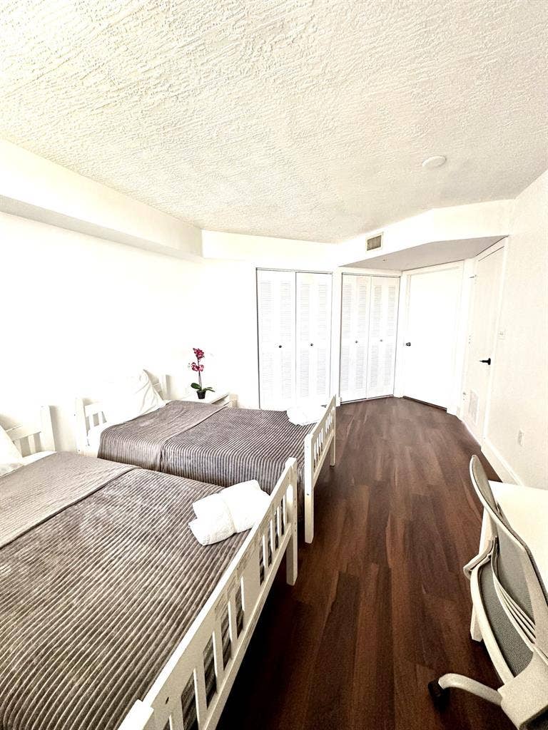 Master bedroom
with private bath