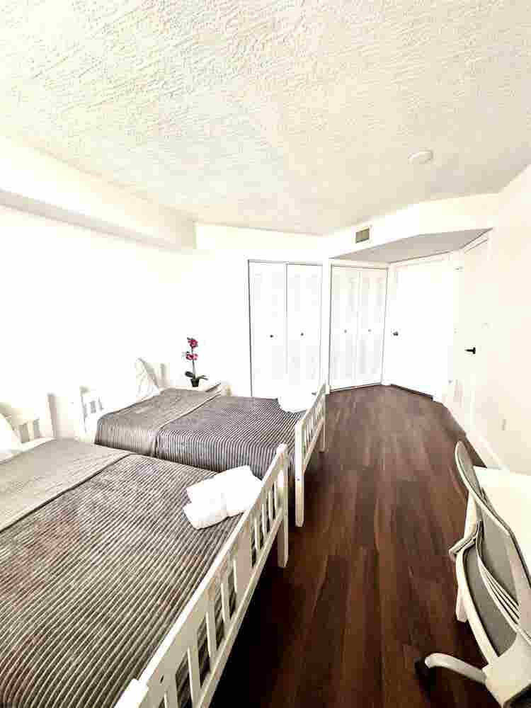 Master bedroom
with private bath