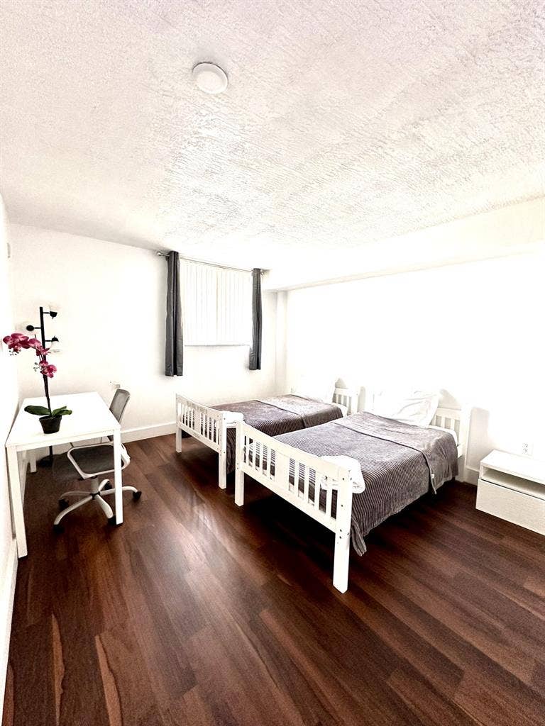 Master bedroom
with private bath