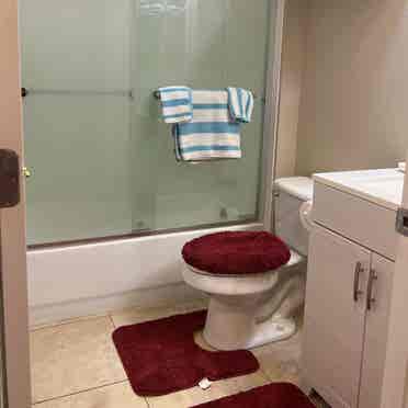 1 Furnished Bedroom with Full Bath