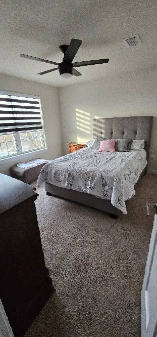 Fully furnished queen bedroom