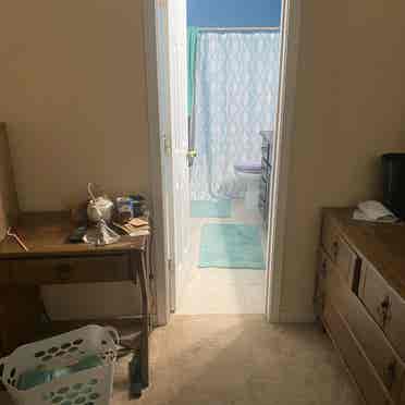 Room with private bathroom