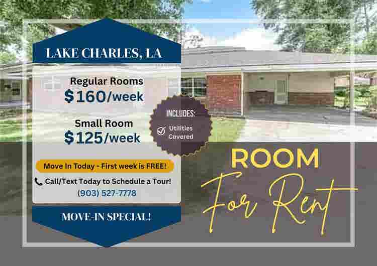 Room for RENT in Lake Charles
