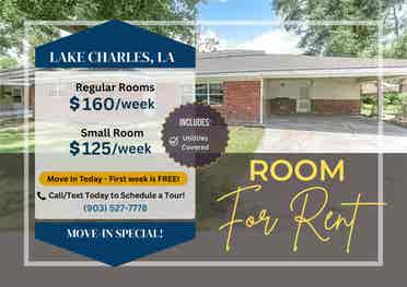 Room for RENT in Lake Charles