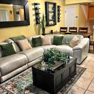 Remodeled room/ bath in Boca Raton.