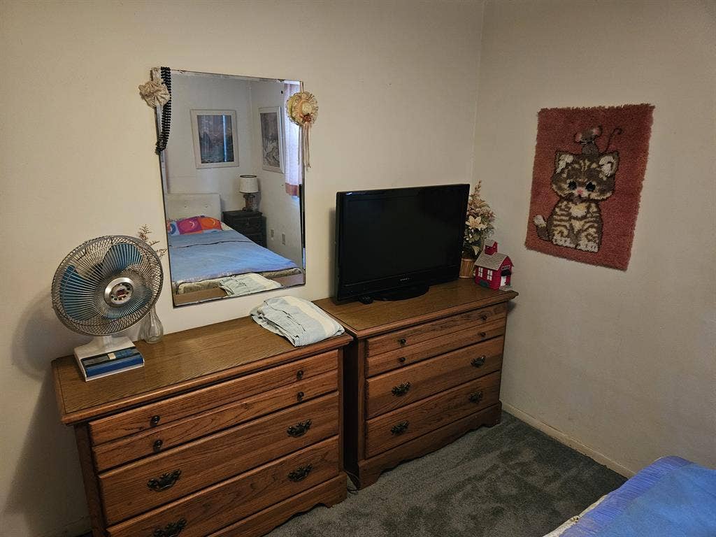 Rustic cottage on a serene lake.