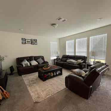 Clean room with shared bath