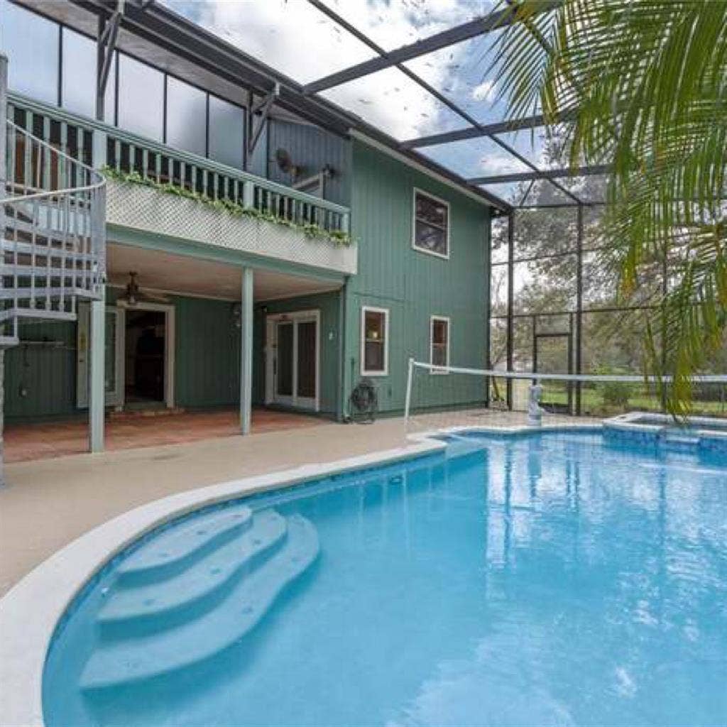 Masters bedroom and a Tiki Bar room