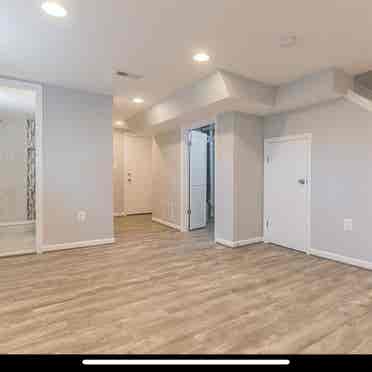 Basement private entry & bathroom