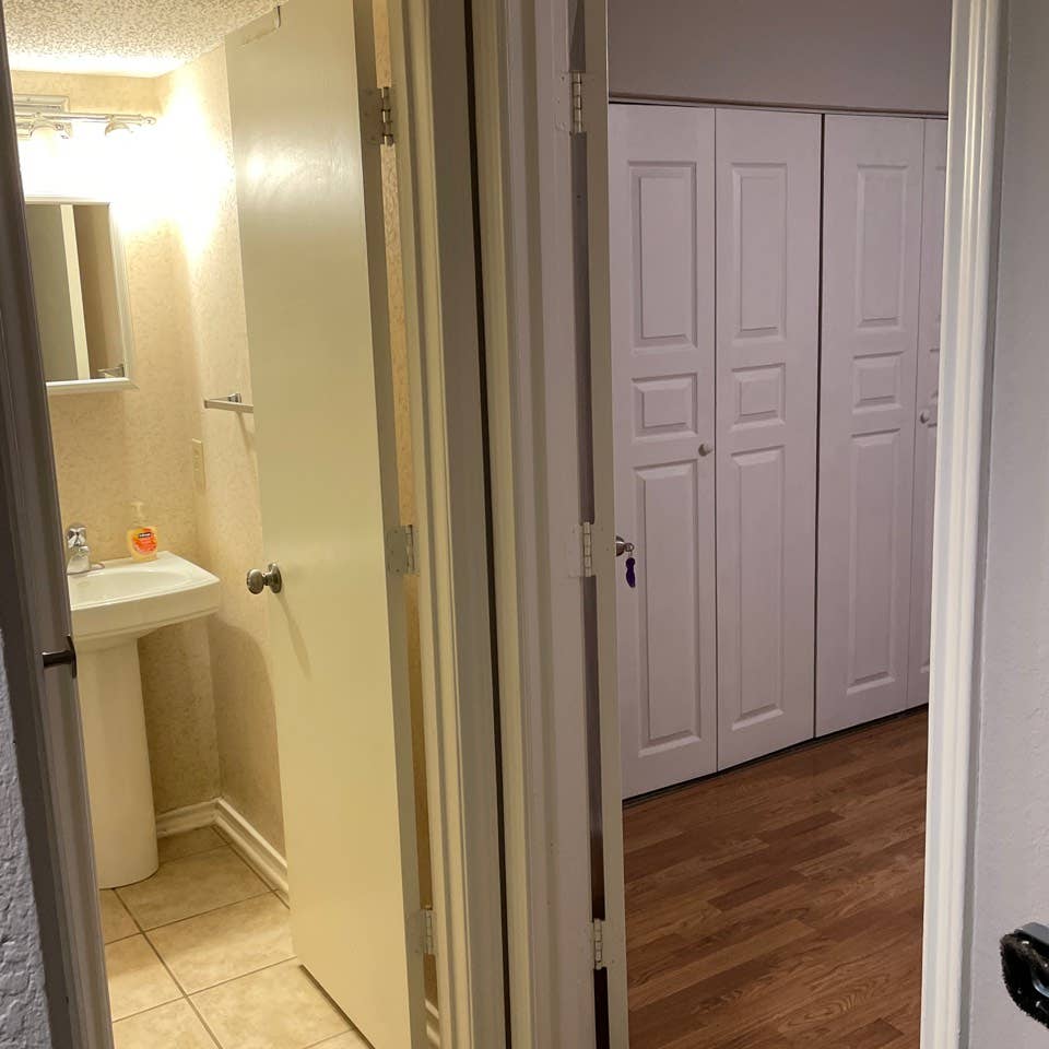 Room with bathroom