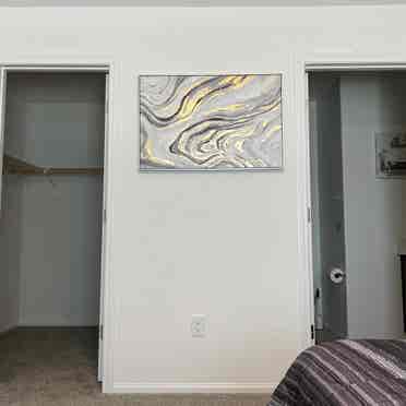 First floor bedroom in townhome