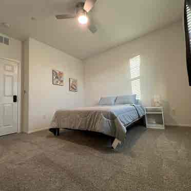 Master bedroom in townhouse