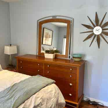 Bedroom and private bath