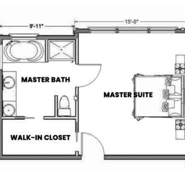 Master bedroom w/ Private Bathroom