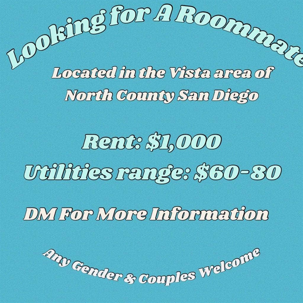 ROOMMATE NEEDED