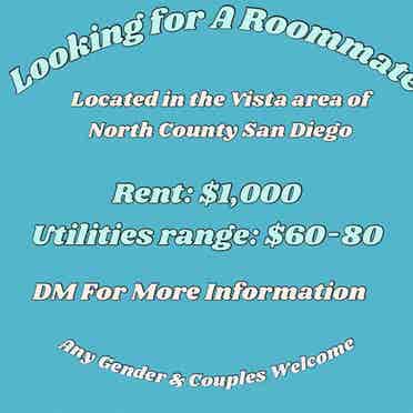 ROOMMATE NEEDED