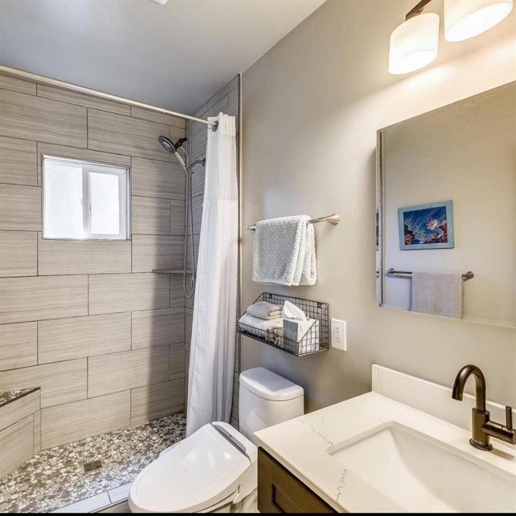 large bedroom/private bath