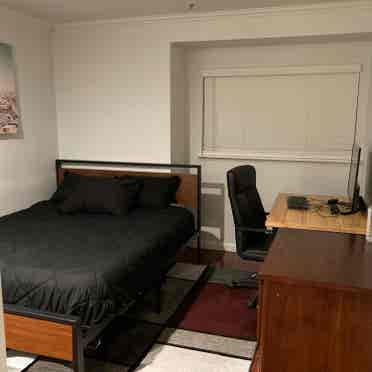 Furnished bedroom in condo