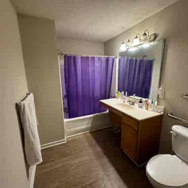 1 Bedroom w/ bathroom in apartment