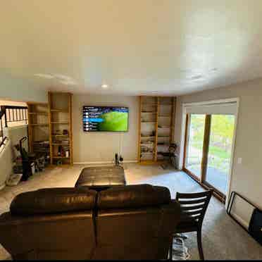 Fully furnished remodeled basement.