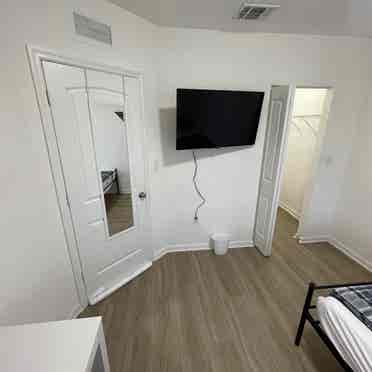 Private room with walk-in closet