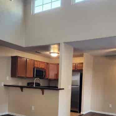 Bedroom with shared bathroom