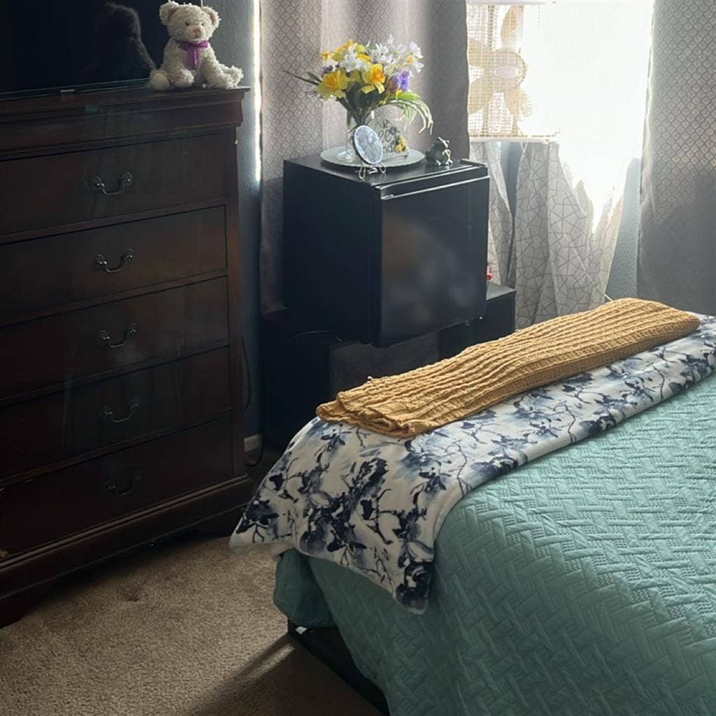 Bedroom with private bathroom.