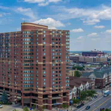 Laurel Village apartments, downtown