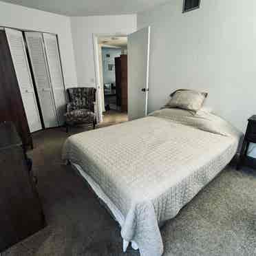 Great room in wooded condominium