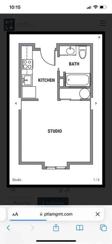 Studio Apartment lease take-over