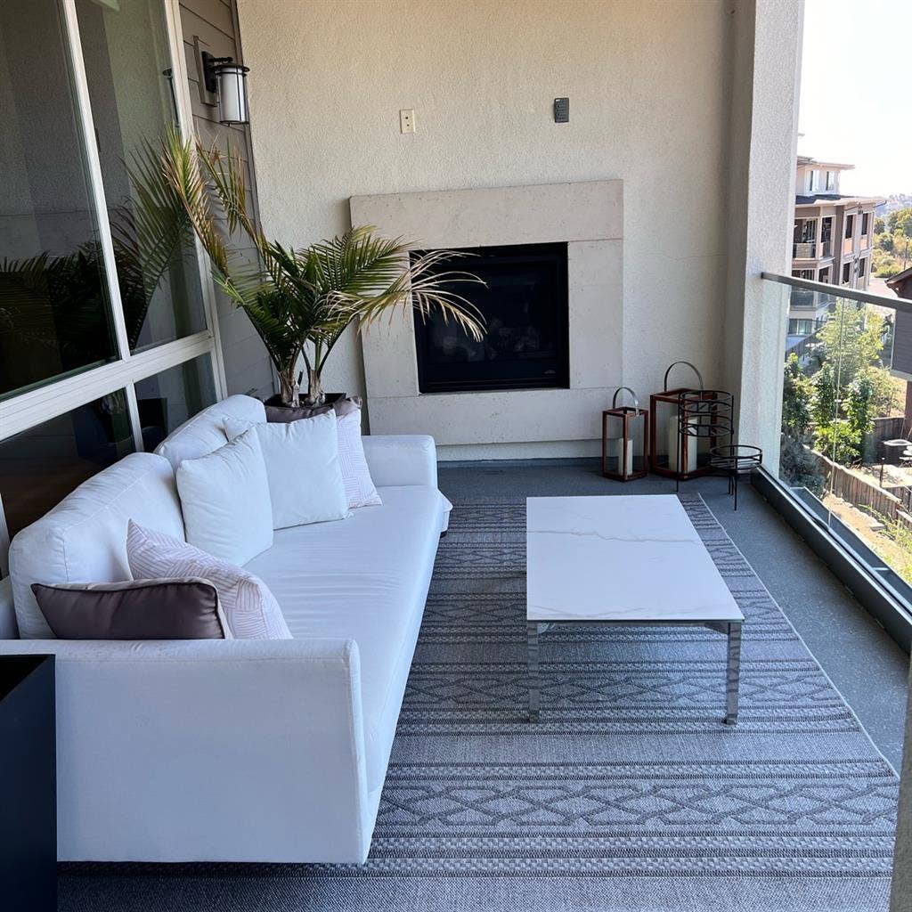 Bedroom + Bathroom in luxury condo