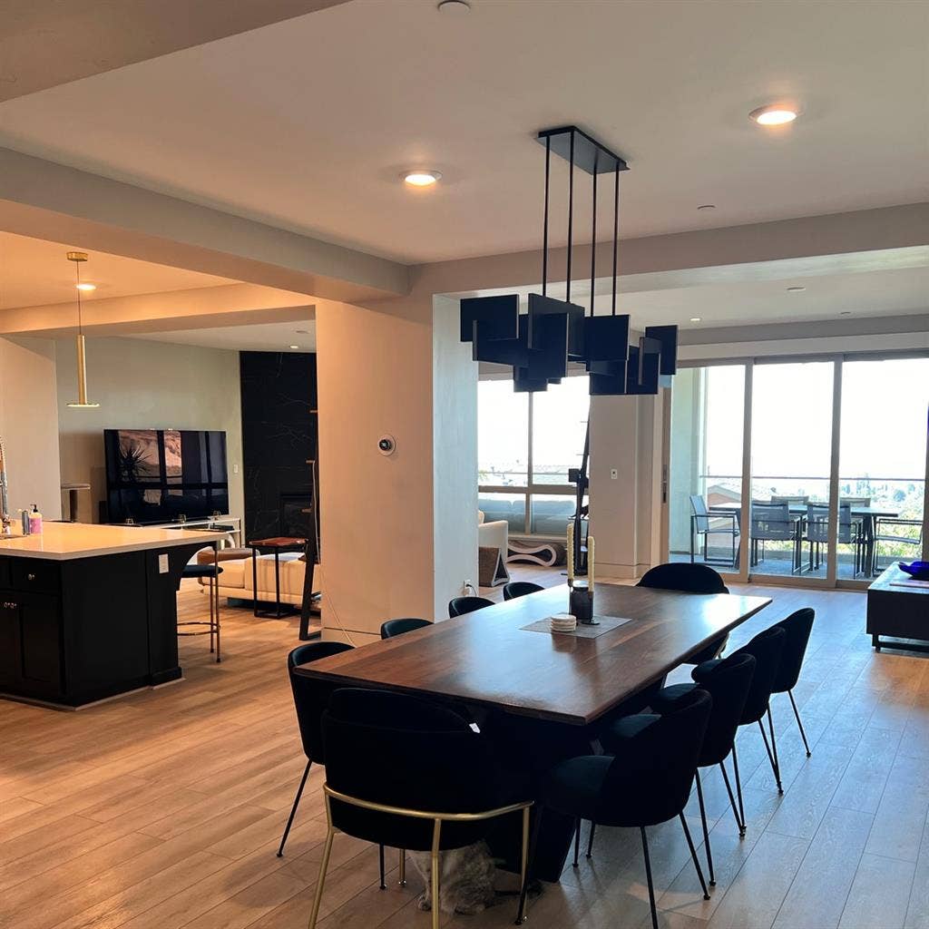 Bedroom + Bathroom in luxury condo