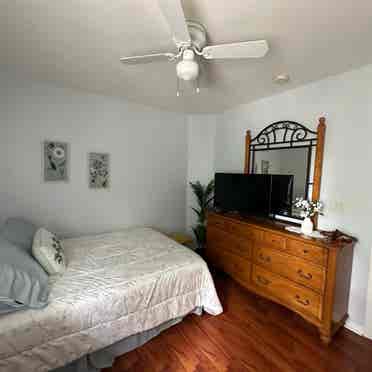 Bedroom with a private bathroom