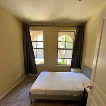 Furnished 1 bed room with bathroom