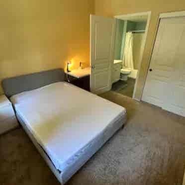 Furnished 1 bed room with bathroom