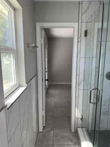 Room with private entrance bathroom