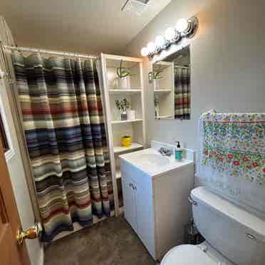 Large room + bath in lower level