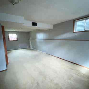 Large room + bath in lower level