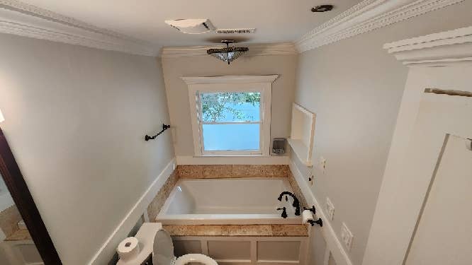 Master ensuite with private entranc