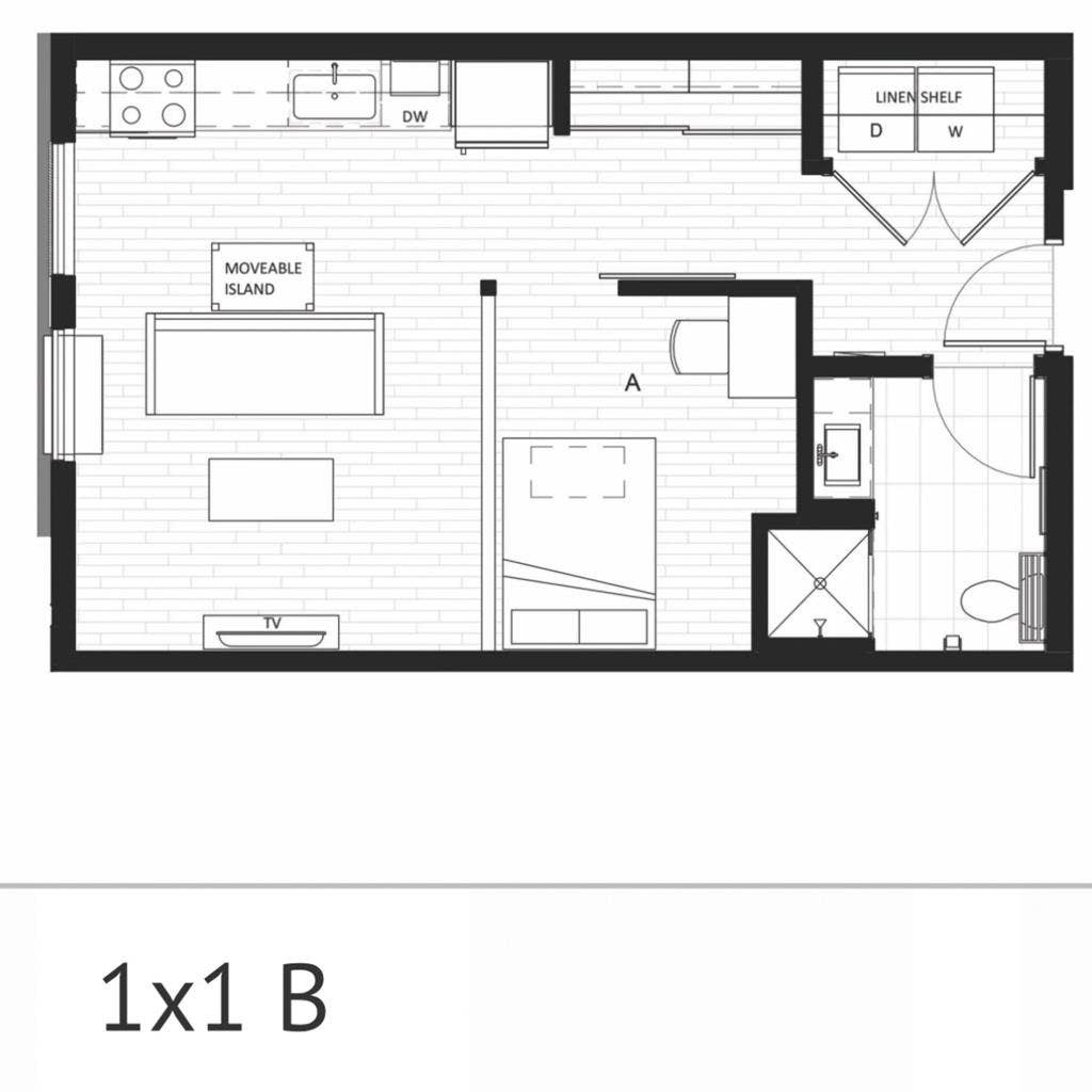 Modern 1-Bedroom Apartment