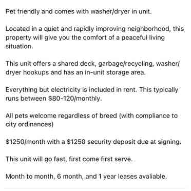 co-signer/roommate 
needed/wanted