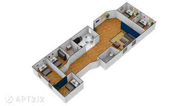 Rooms in 5 bedroom Apartment