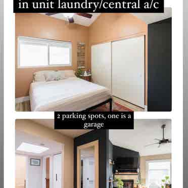 North Park a/c,in unit laundry,