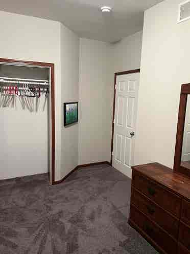Med-Large Bedrm with double closets